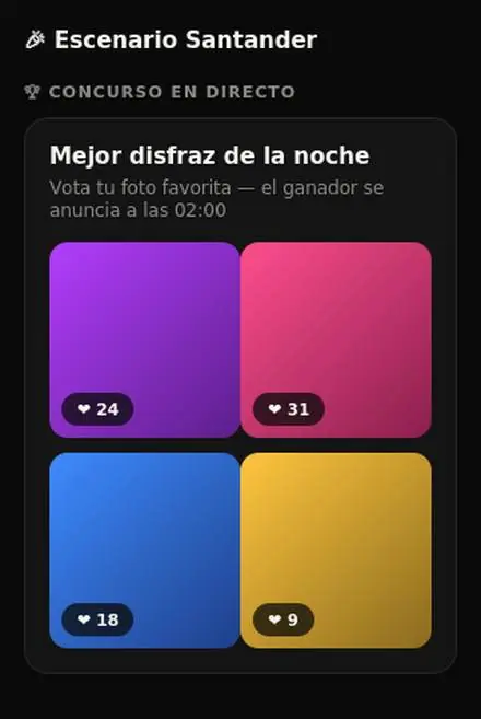Concurso en directo en InJoy