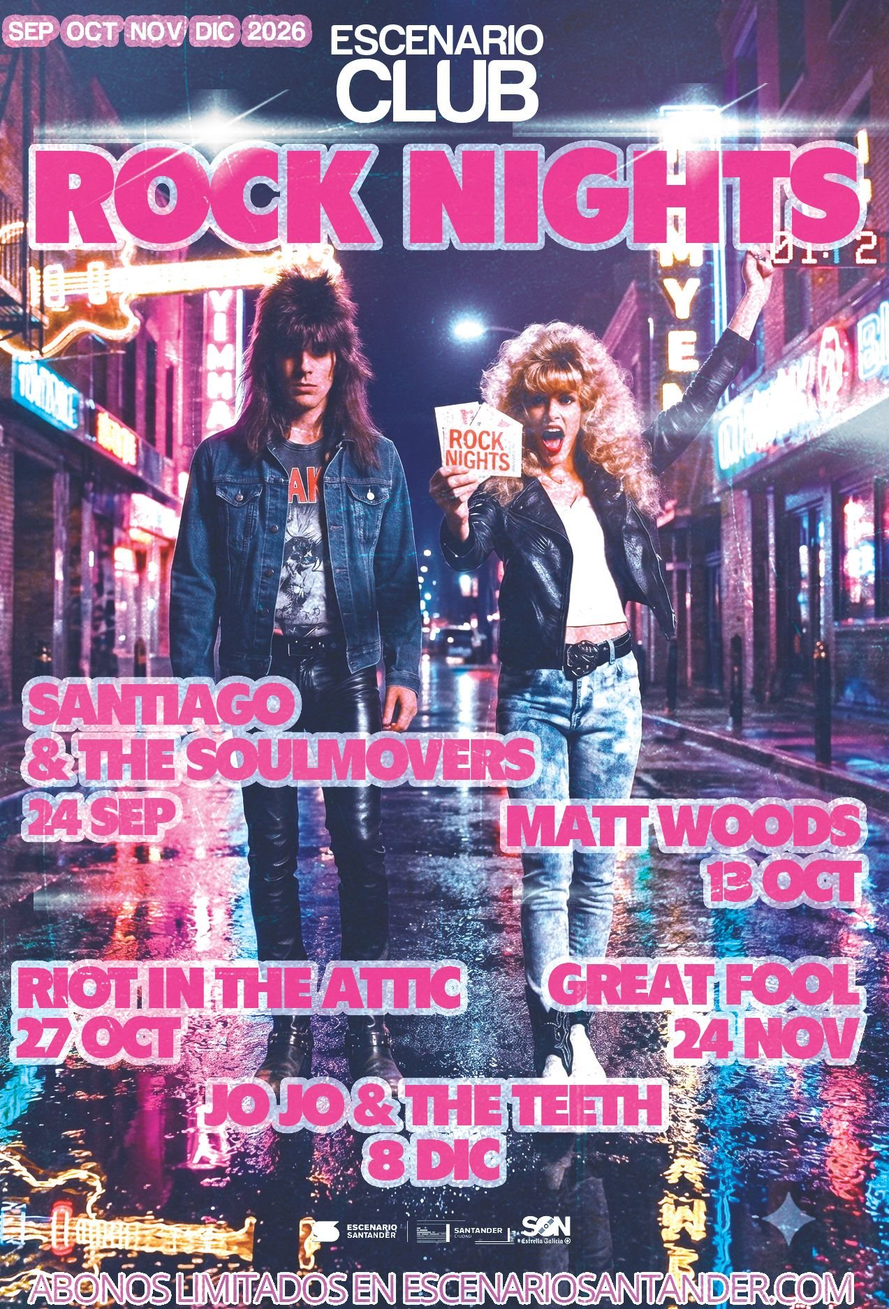 ABONO ROCK NIGHTS 2026 Ciclo Septiembre-Diciembre